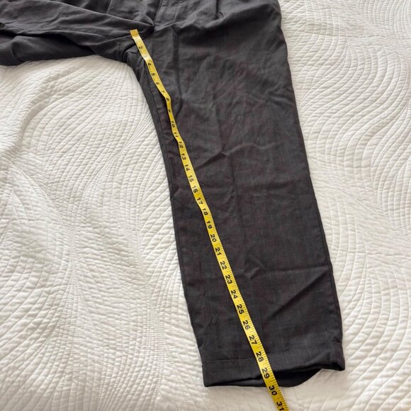 Brooks Brothers 346 Madison Fit Mens Dress Pants W38 L31 Gray Wool Blend - Picture 10 of 11